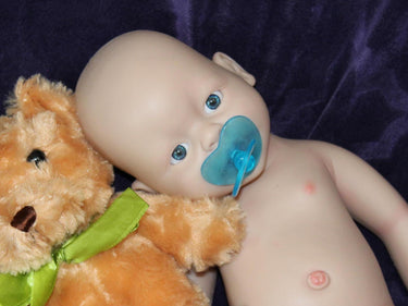 Full Silicone Doll Squishy Body Reborn Platinum Silicone Dolls Realistic Newborn Real Lifelike Weighted Babies Bathtub Baby 14 inches 3.5 pounds